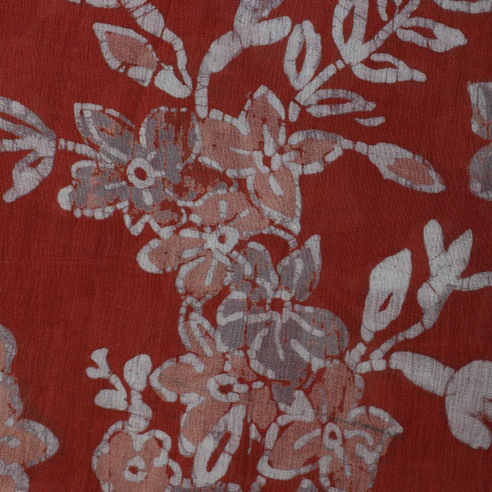 Blood Red Color Bemberg Modal Fabric