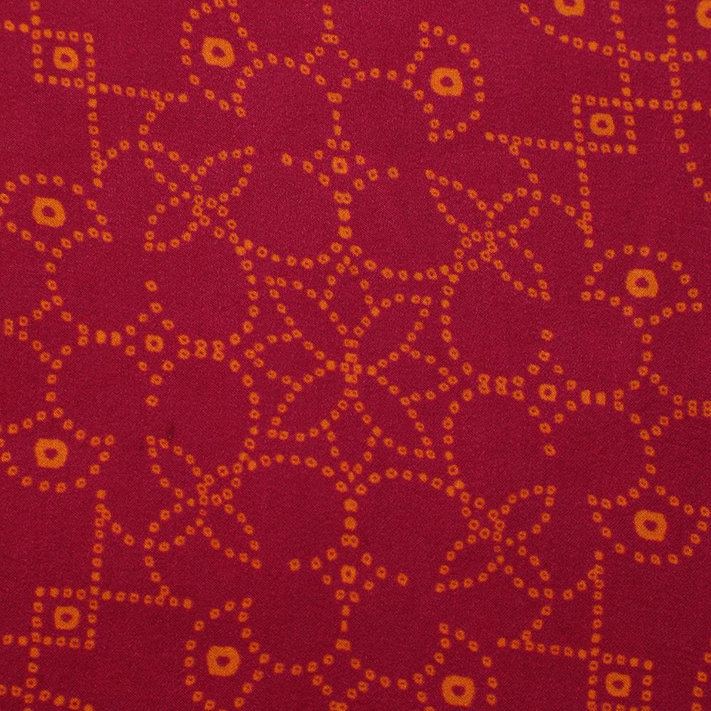 Beige Color Digital Printed Ramie Tencel Fabric