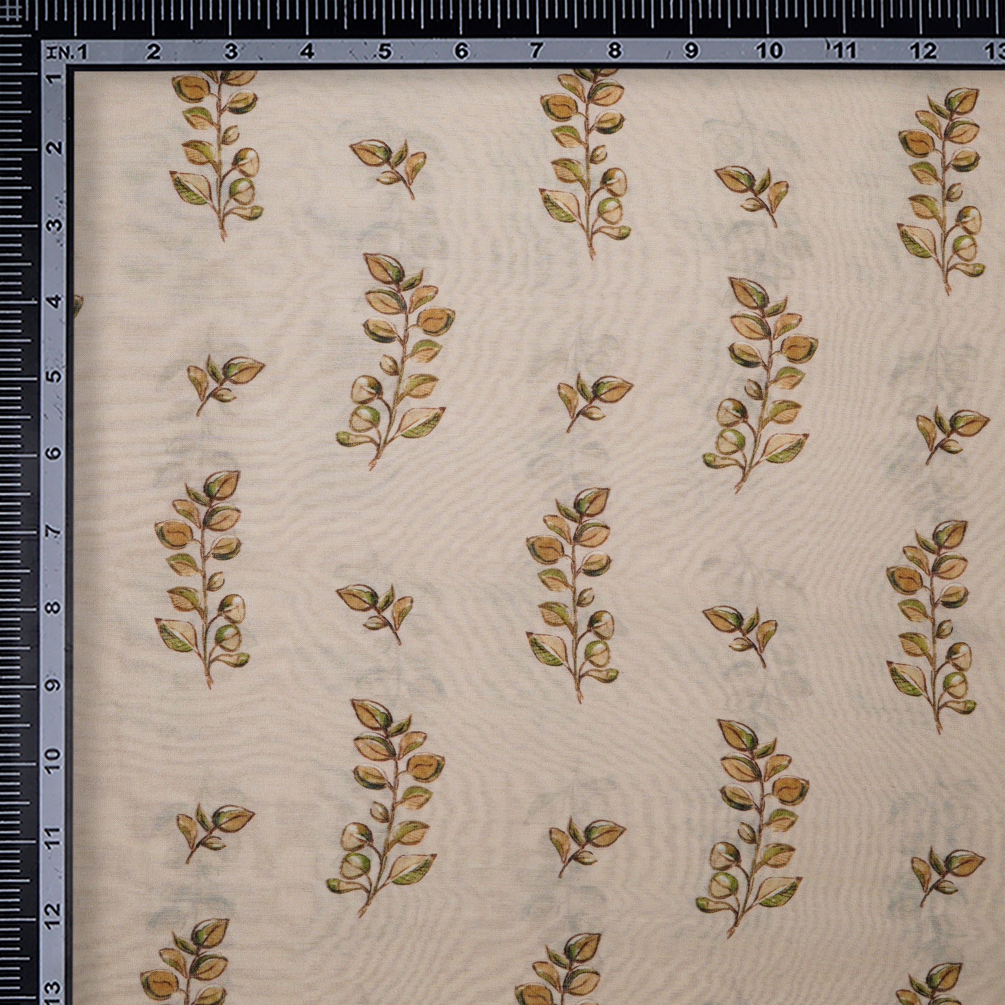 Sheer Bliss Floral Pattern Digital Print Pure Chanderi Fabric