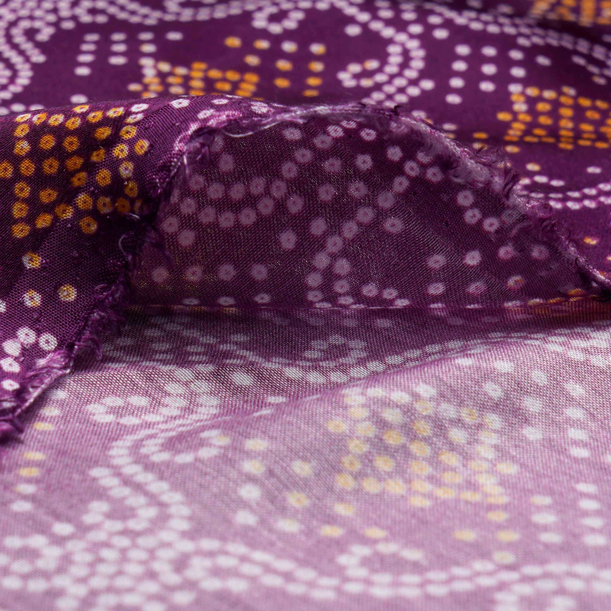 Purple Digital Printed Modal Satin Fabric