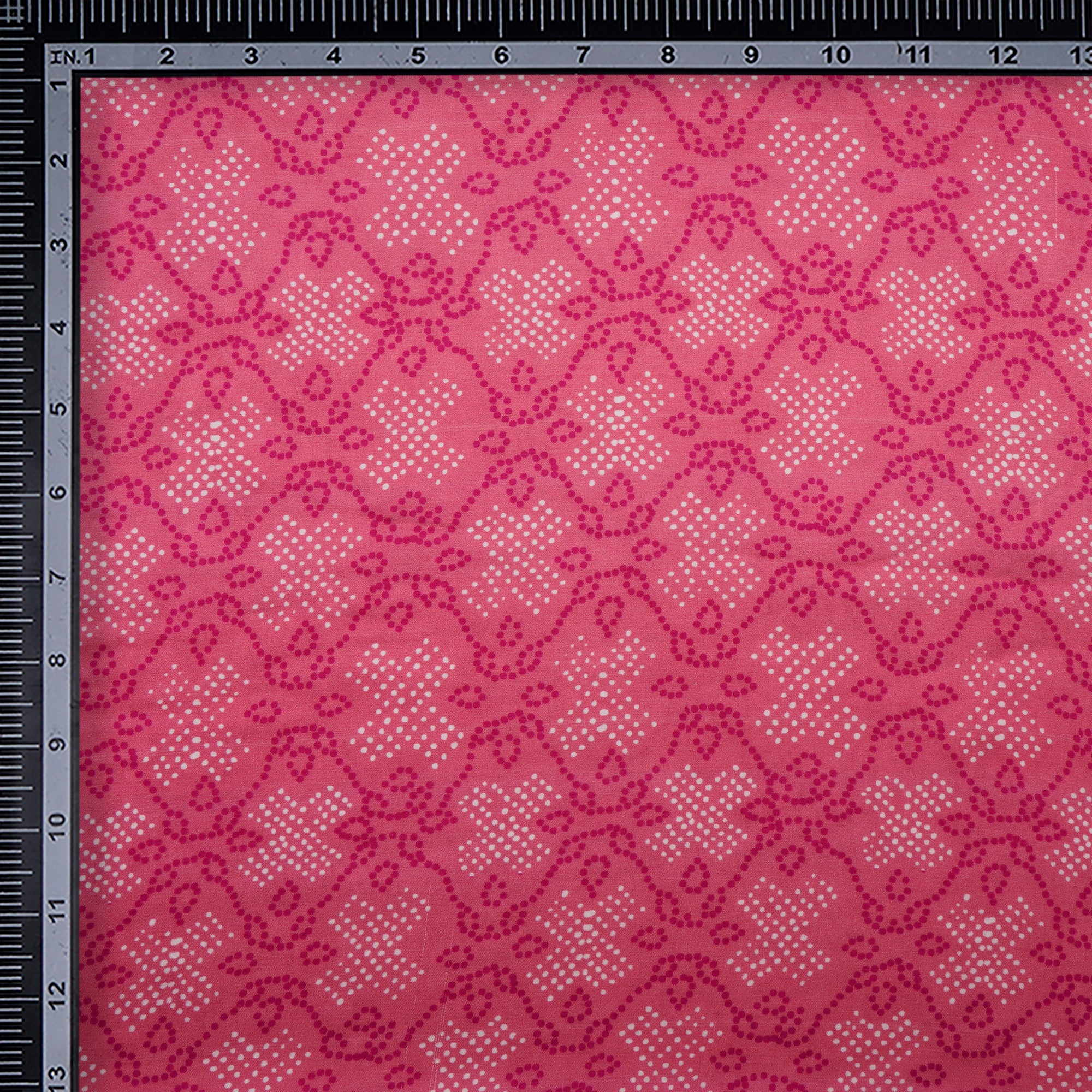 Pink Color Digital Printed Modal Satin Fabric