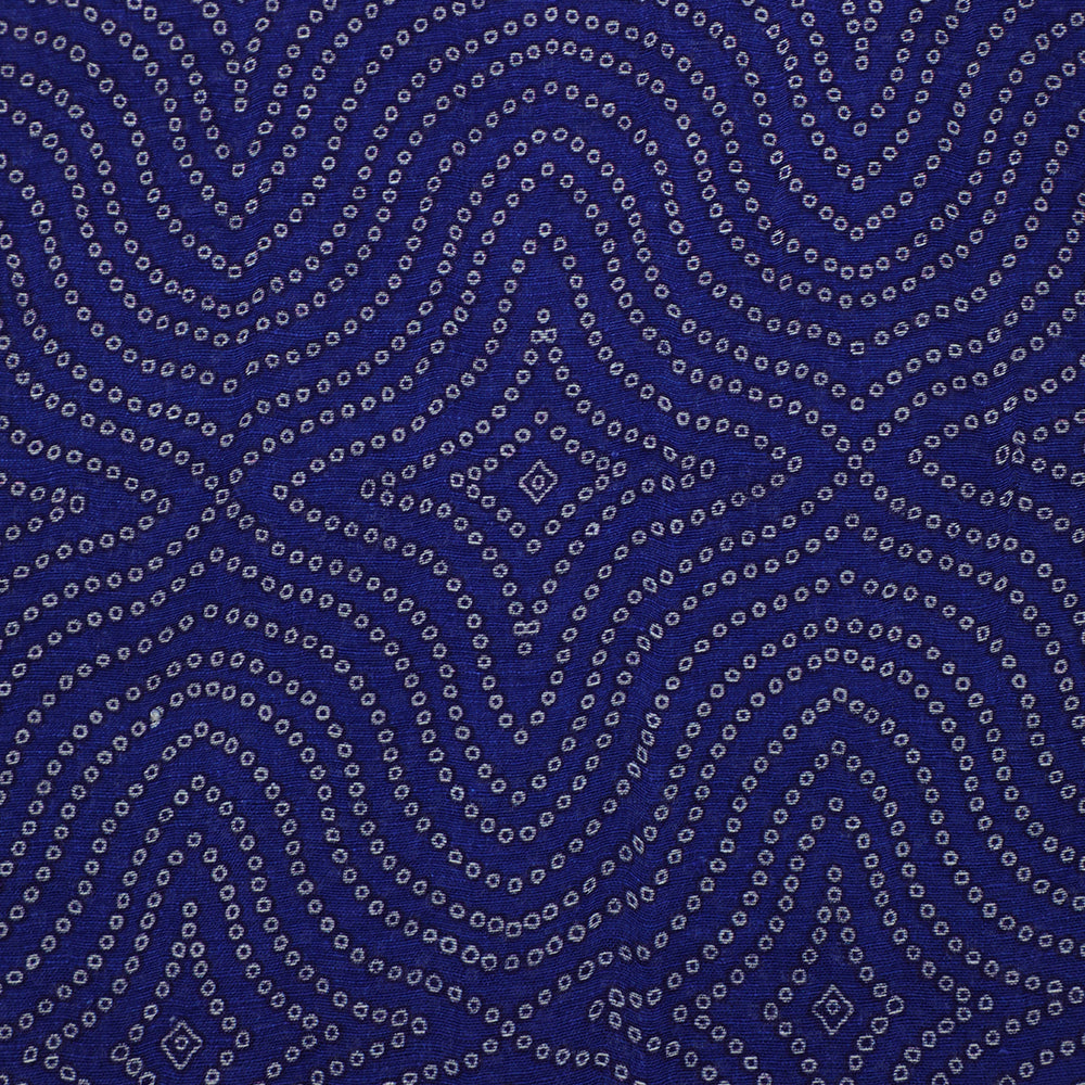 Purple Color Digital Printed Linen Fabric