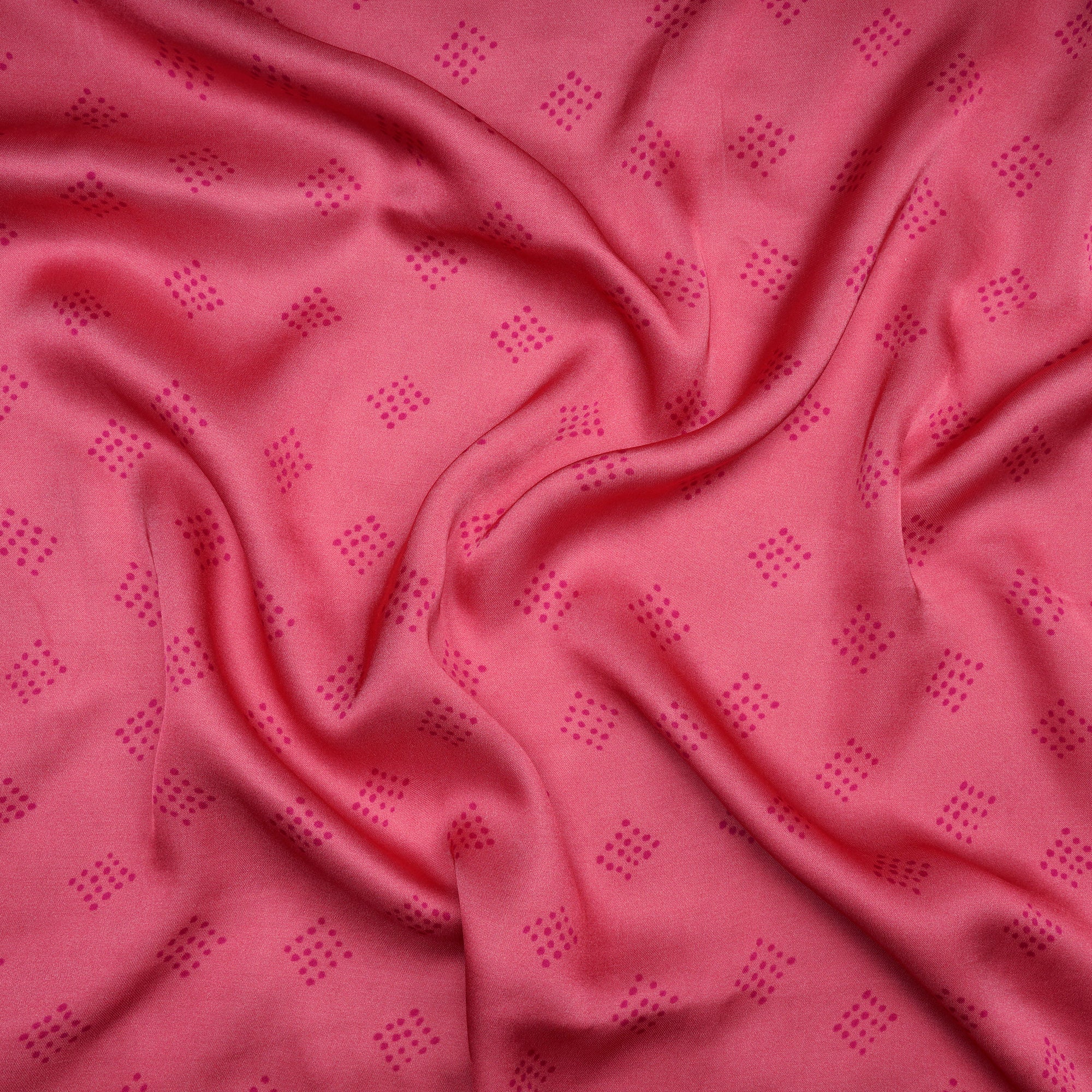 Light Pink Color Digital Printed Modal Satin Fabric