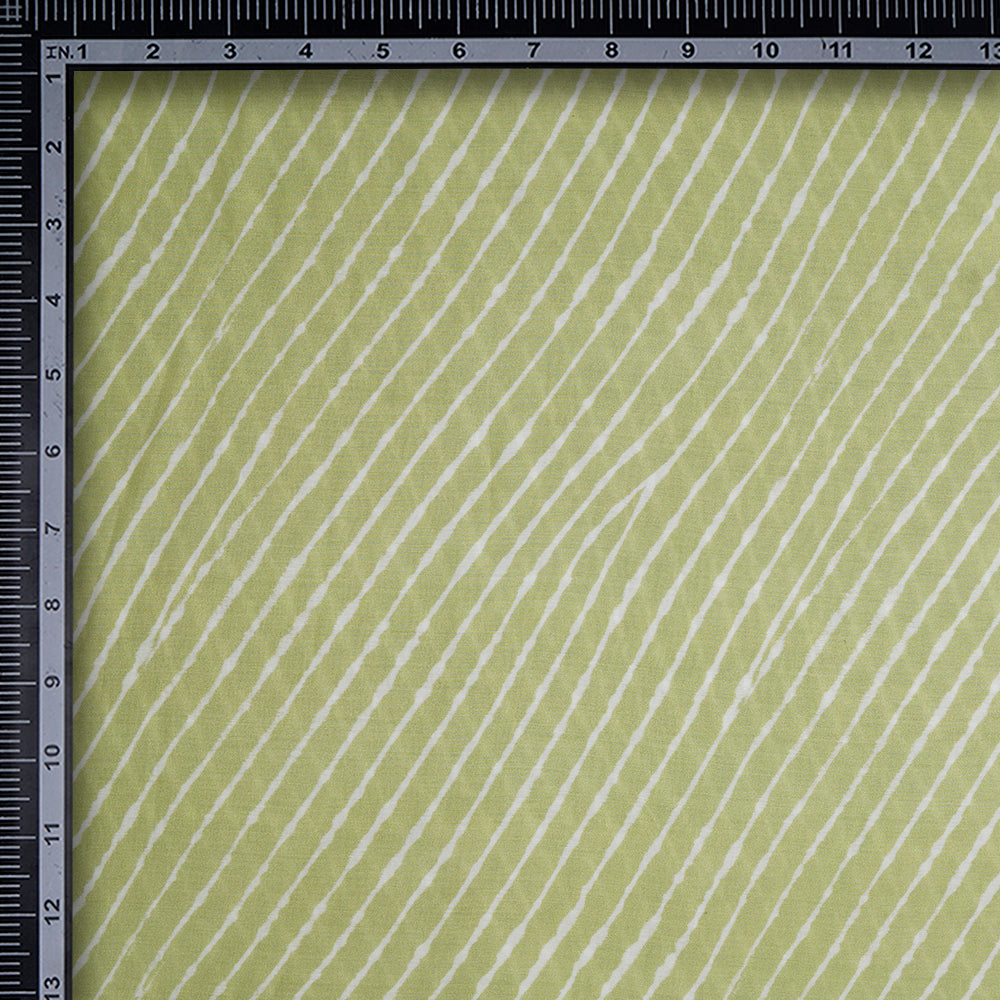 Light Green Color Digital Printed Viscose Fabric