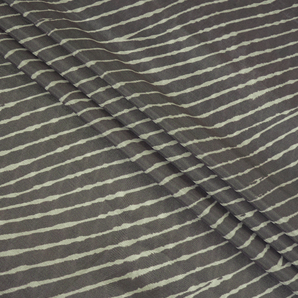 Grey Color Digital Printed Viscose Fabric