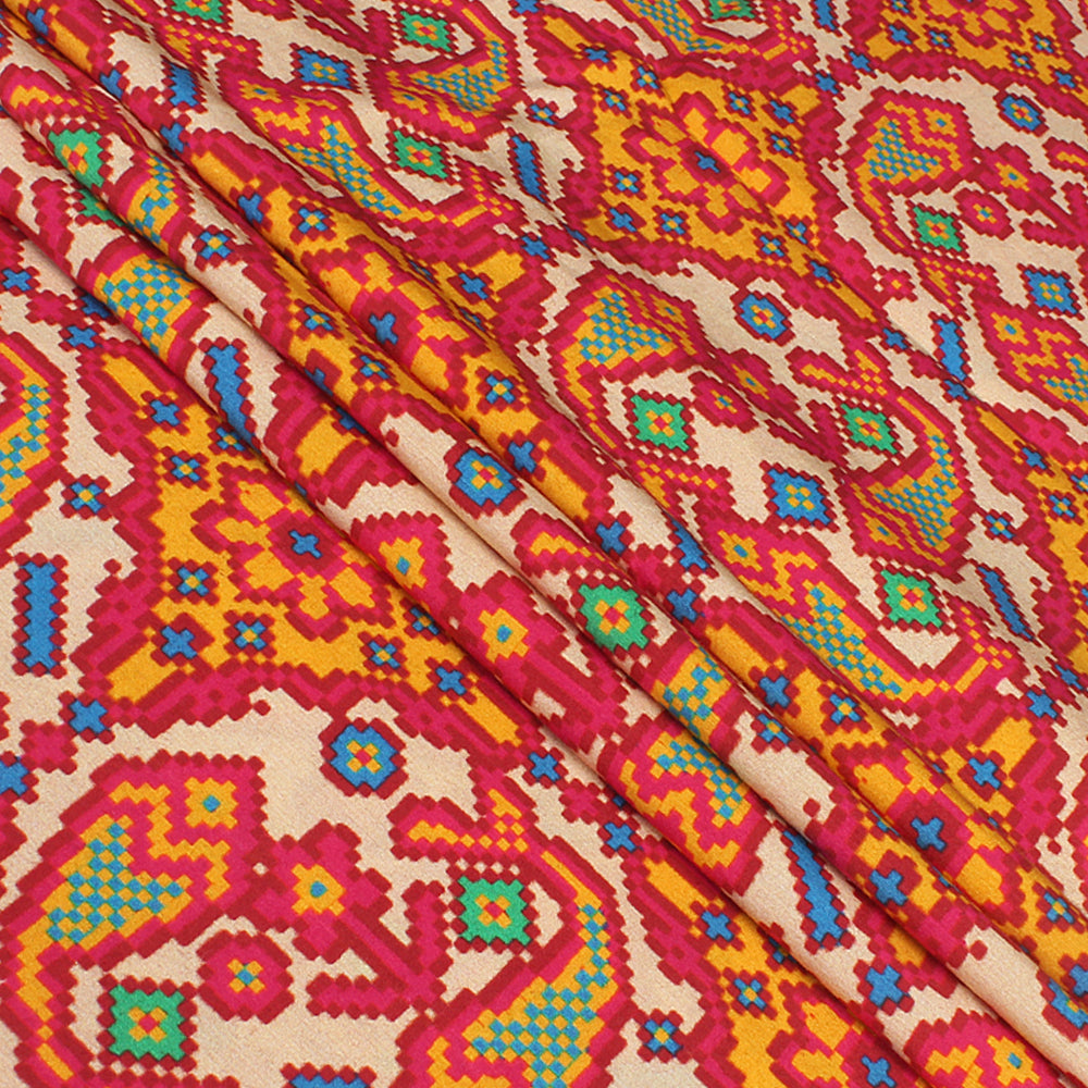 Multi Color Digital Printed Cotton Muslin Fabric