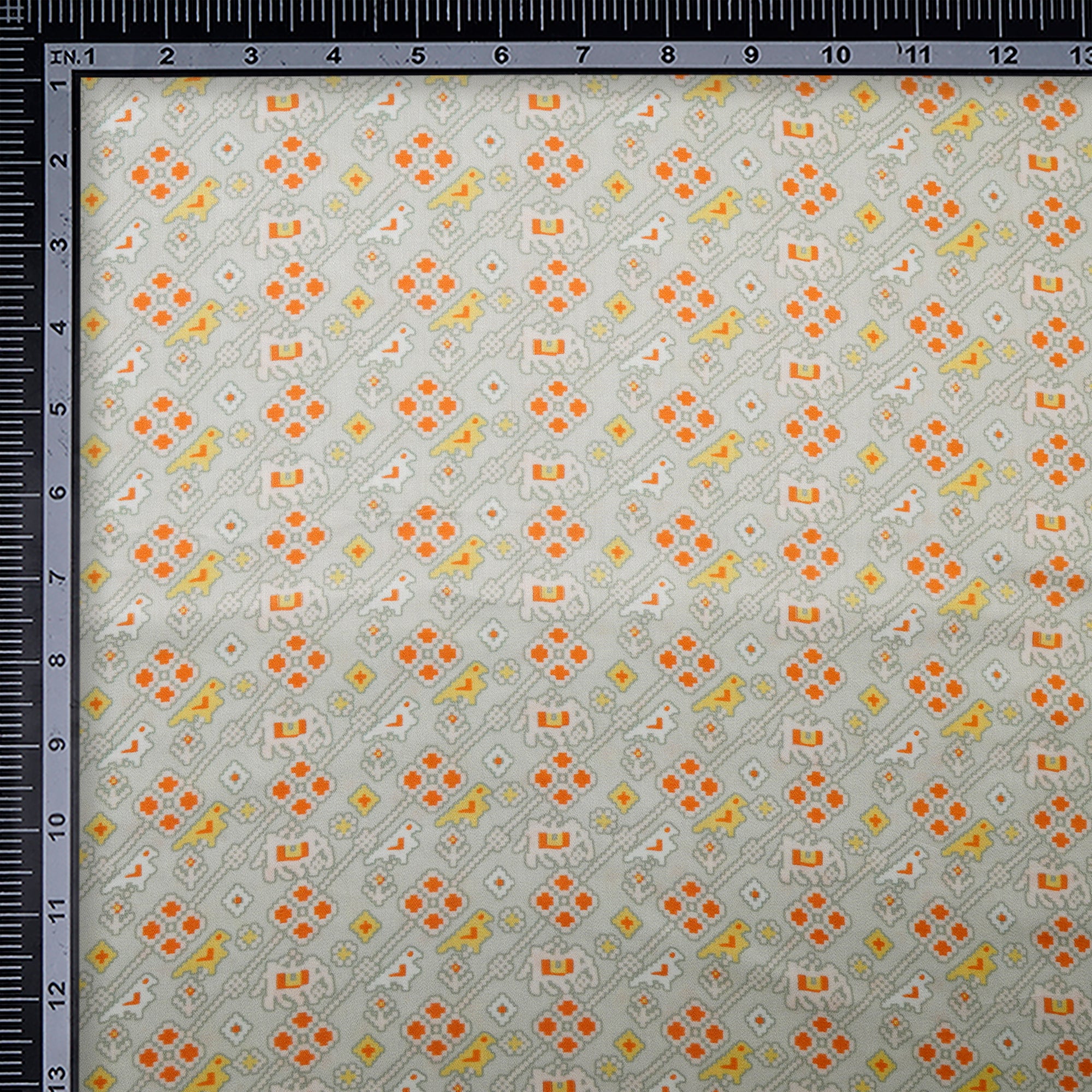 Multi Color All Over Pattern Digital Printed Maple Modal Fabric