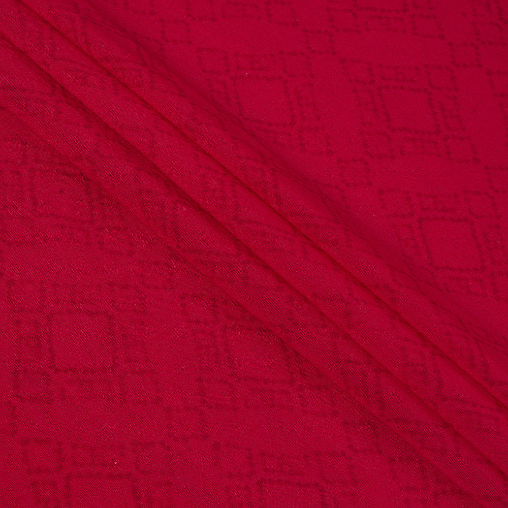 Pink Color Digital Printed Chanderi Fabric