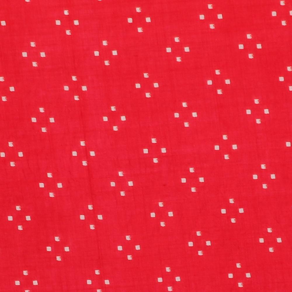 Red Color Digital Printed Plain Silk Fabric