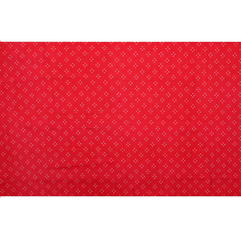 Red Color Digital Printed Plain Silk Fabric