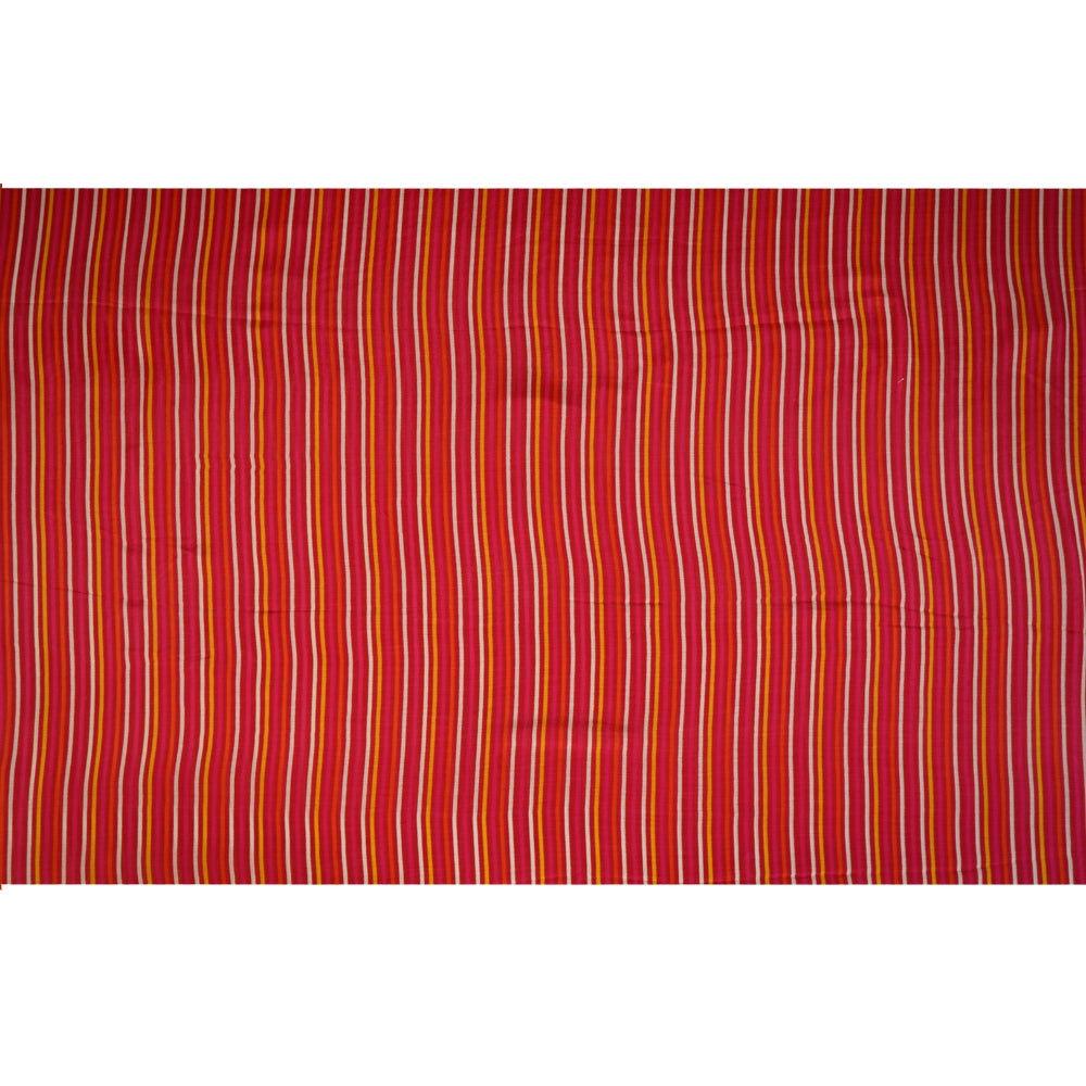 Red Color Digital Printed Viscose Fabric