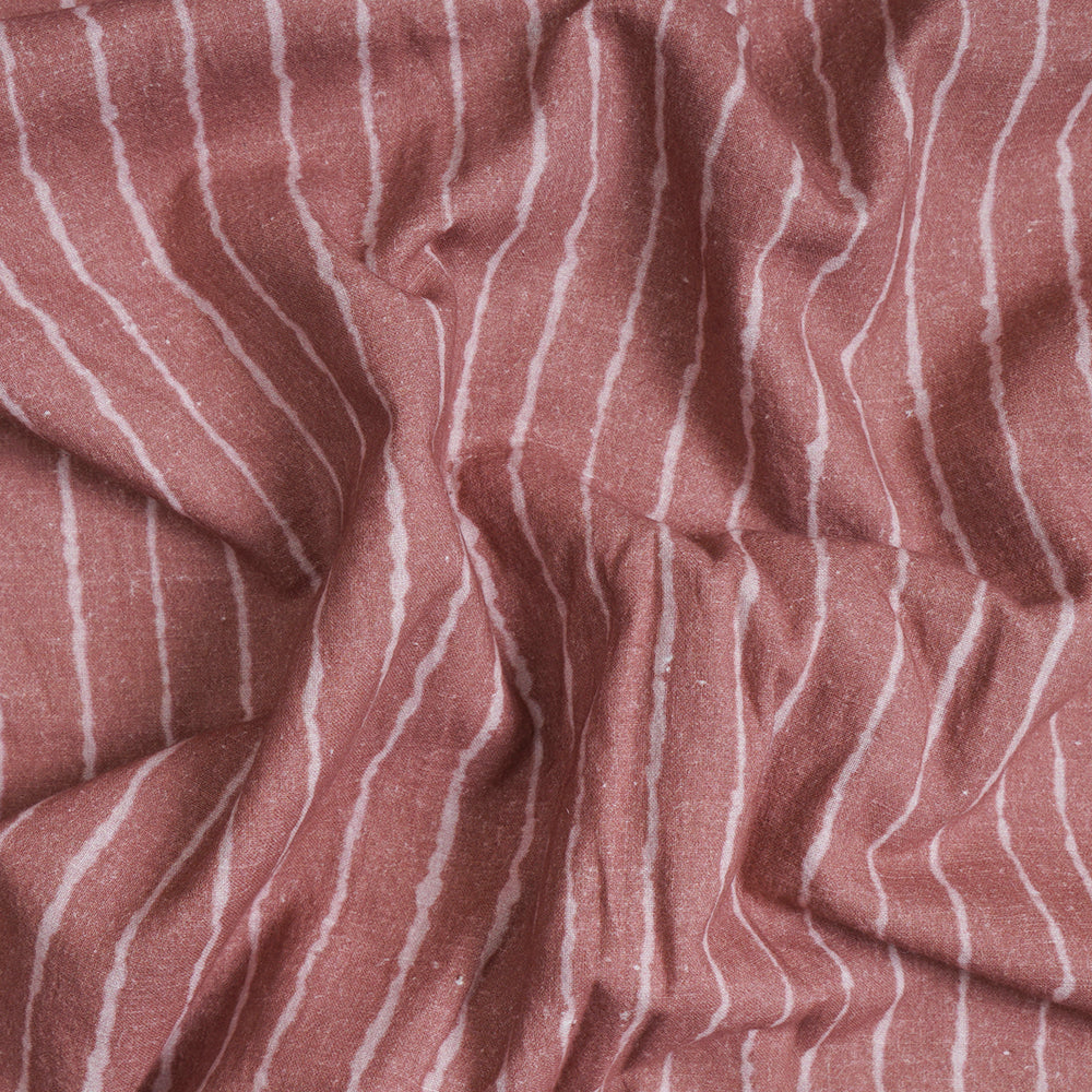 Brown Color Digital Printed Muslin Cotton Fabric