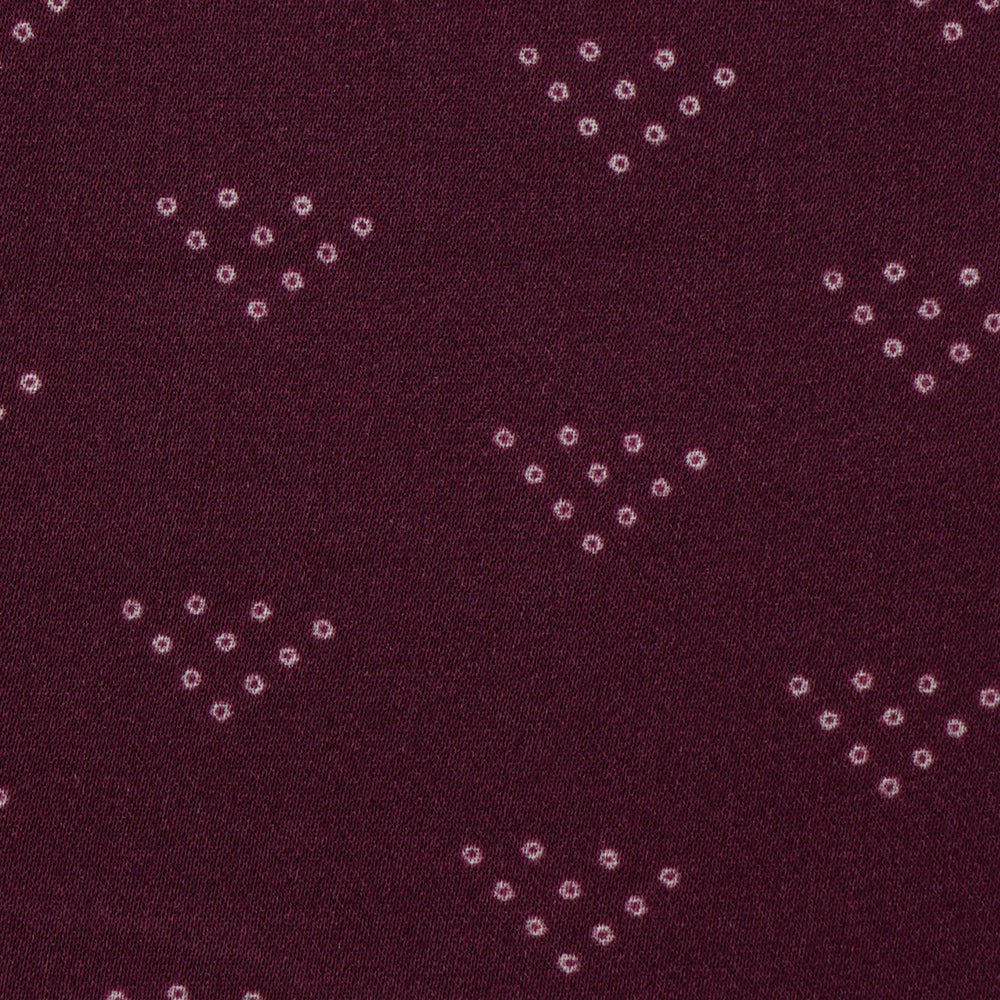 Boysenberry Color Digital Printed Modal Satin Fabric