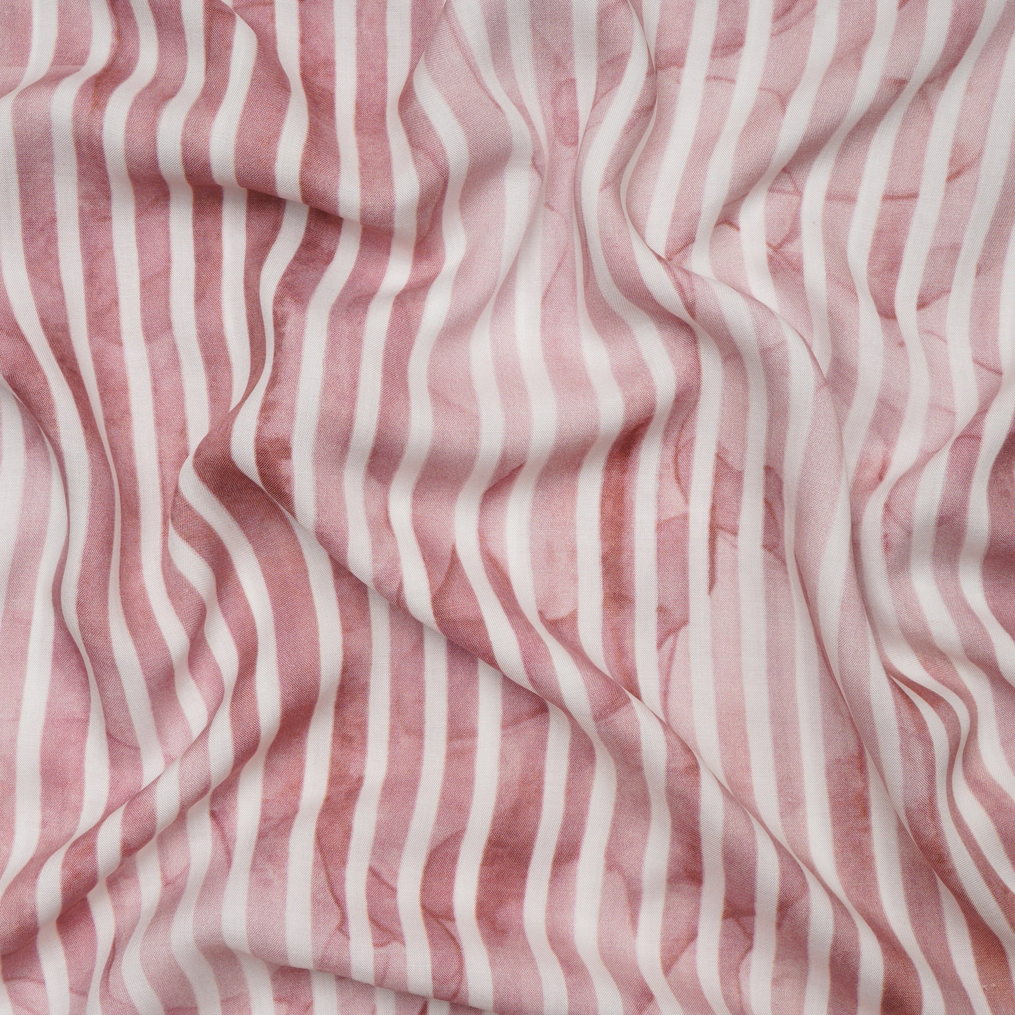 Light Brown Stripe Pattern Digital Printed Modal Fabric