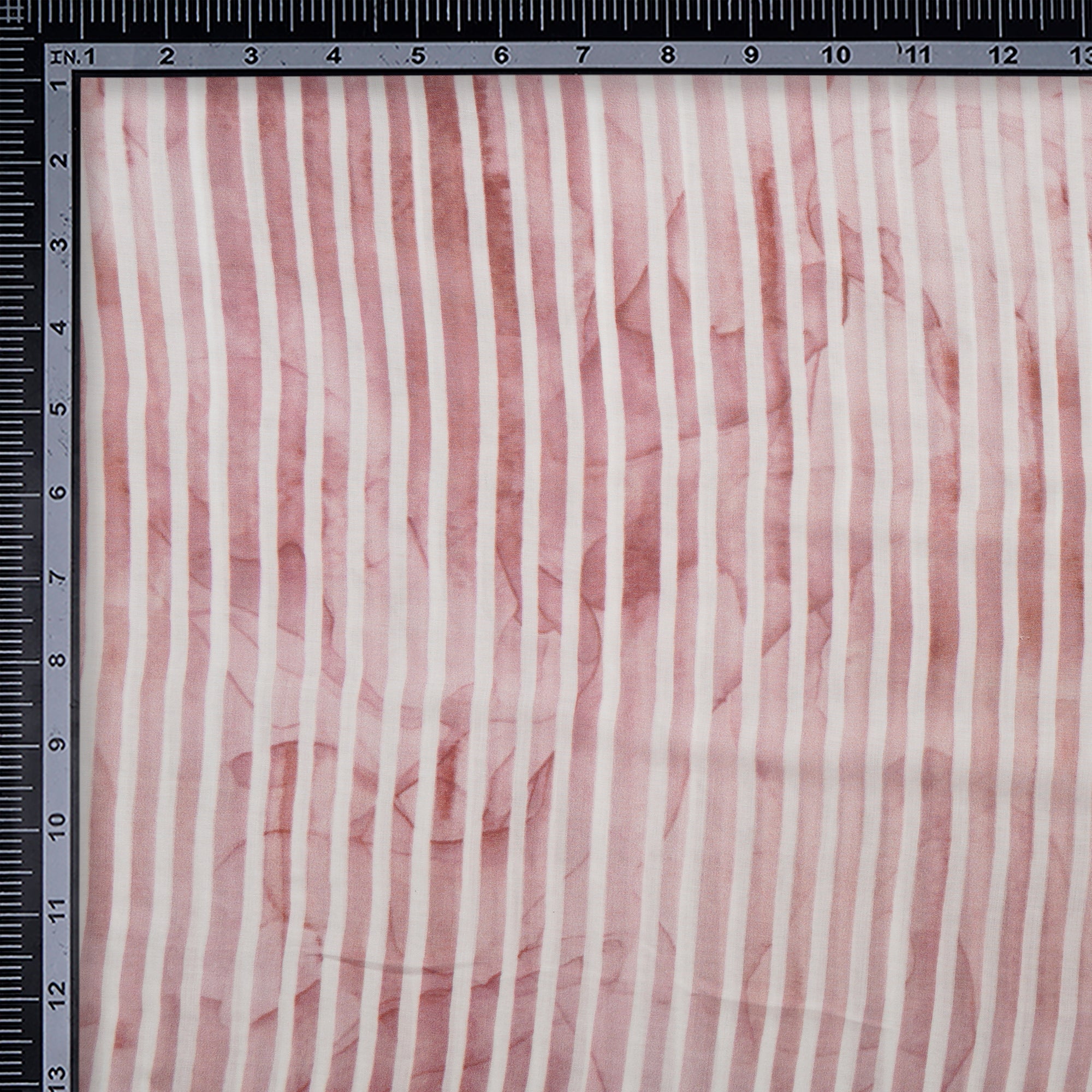 Light Brown Stripe Pattern Digital Printed Modal Fabric