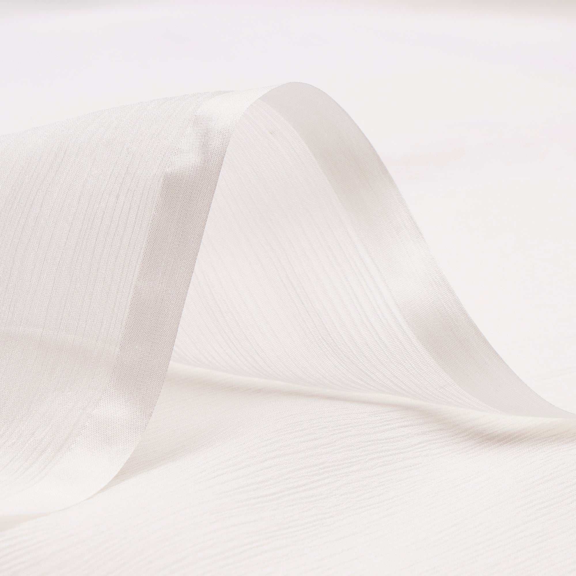 White Color Bemberg Satin Dyeable Fabric