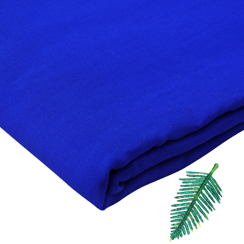 Royal Blue Color Chiffon Silk Fabric