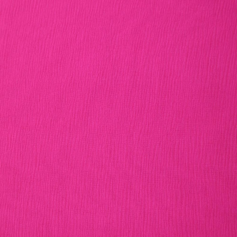 Fuchsia Color Chiffon Silk Fabric