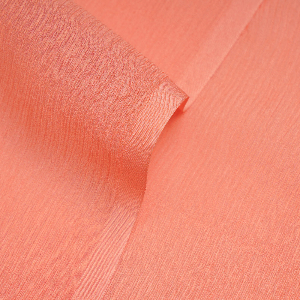 Light Salmon Color Chiffon Silk Fabric