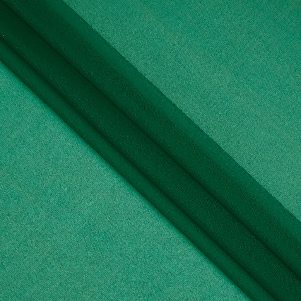 Emerald Color Organza Silk Fabric