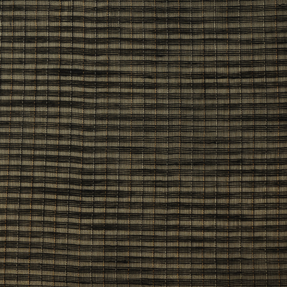 Black Color Fancy Cotton Linen Fabric