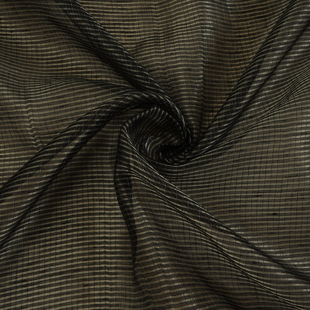 Black Color Fancy Cotton Linen Fabric