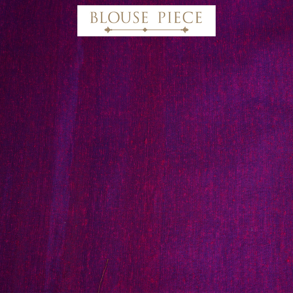 Multi Color Handwoven Jacquard Silk Saree with Blouse Piece