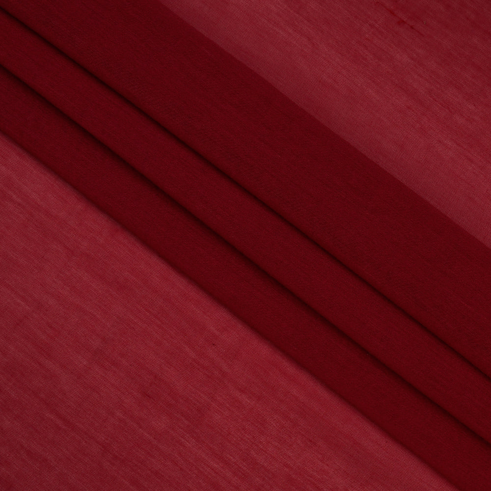 Maroon Color Piece Dyed Pure Chanderi Fabric