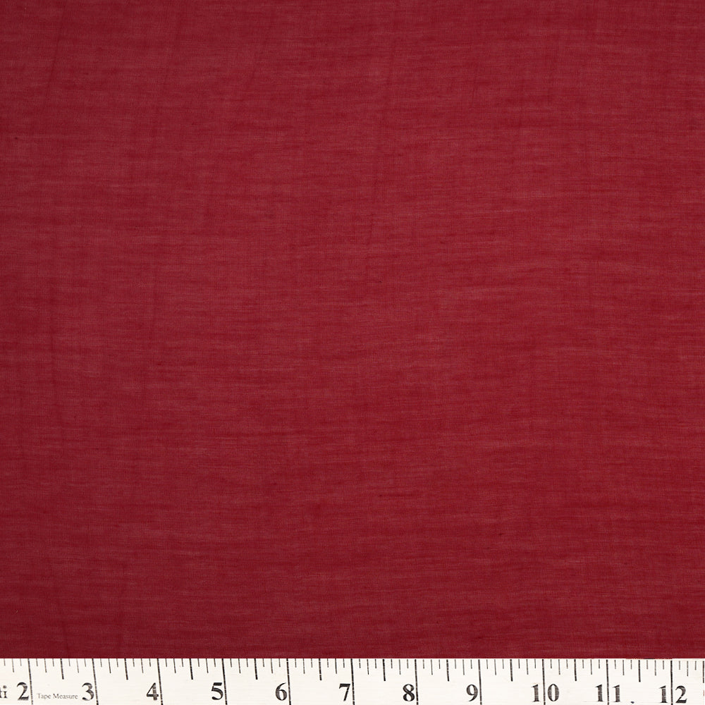 Maroon Color Piece Dyed Pure Chanderi Fabric