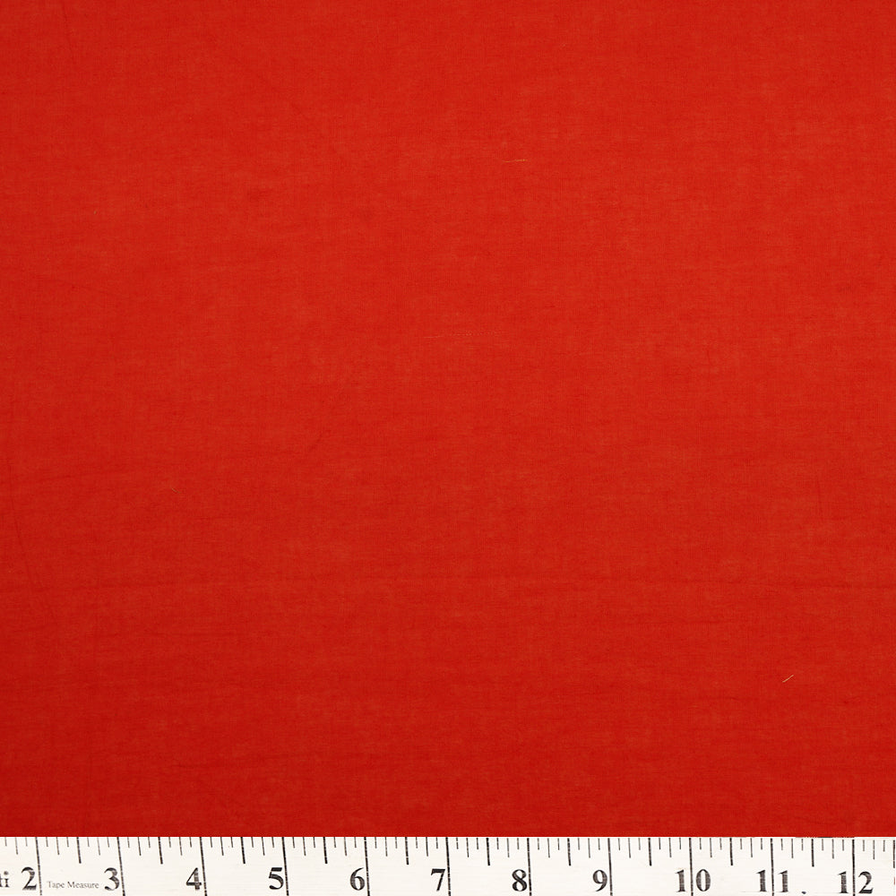 Red Color Cotton Cambric Fabric