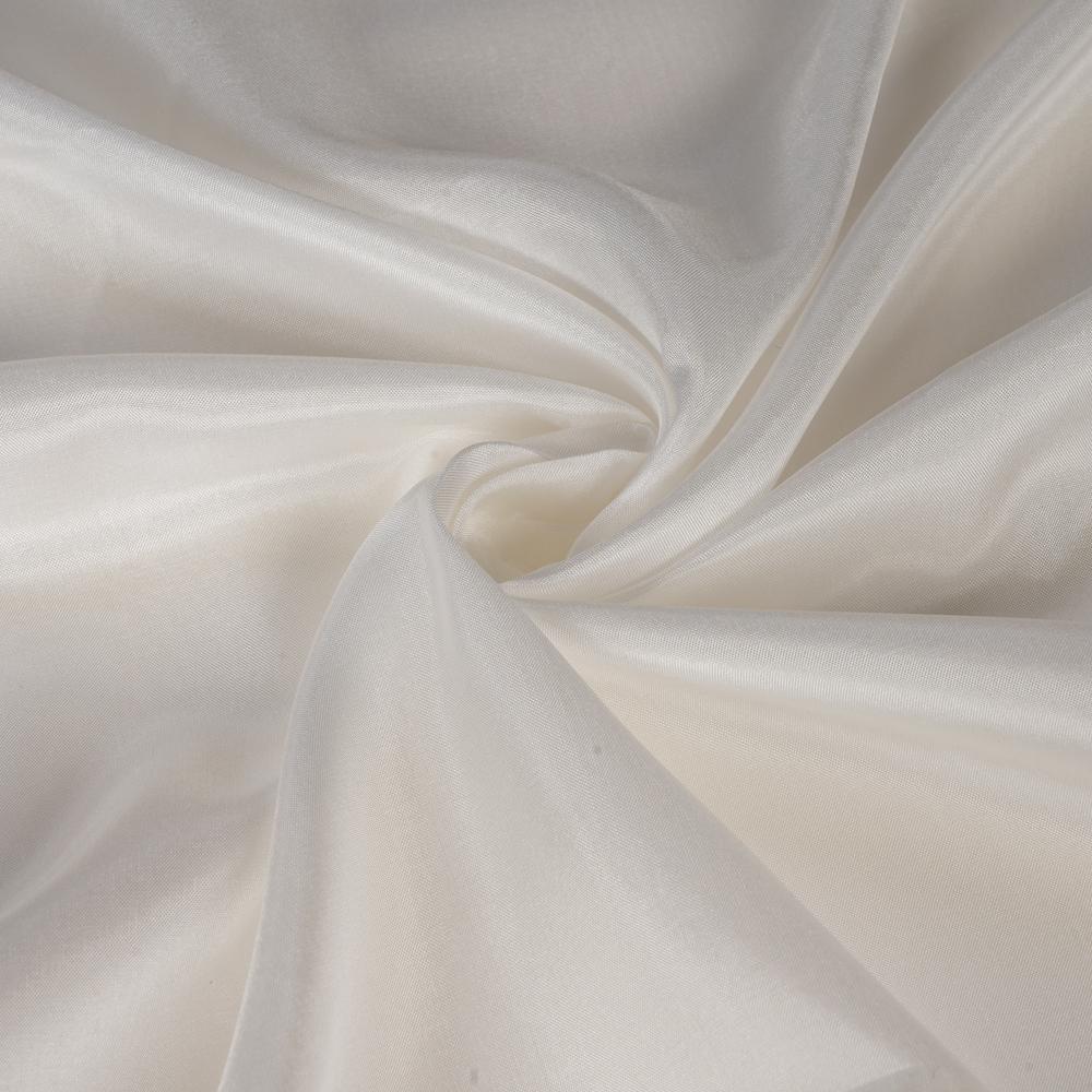 Off White Color 40 GLM Habotai Silk Dyeable Fabric