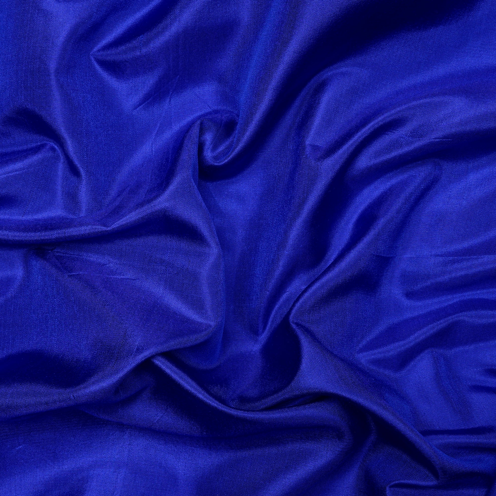 Royal Blue Color Bangalore Silk Fabric